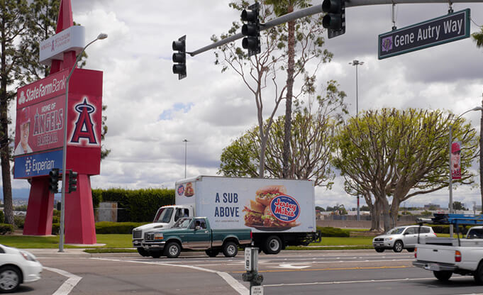 TSN Advertising Jersey Mike’s Truck Advertising